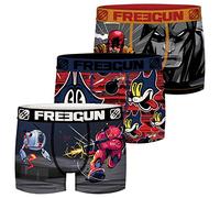 FREEGUN Comic - Calzoncillos tipo bóxer para chico, 3 unidades, estampado multicolor, tallas S, M, L, XL y XXL, Diseño 4, 10-12 Años