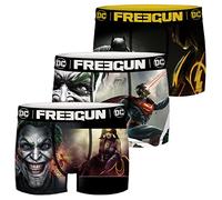 FREEGUN DC Comics Batman Superman Justice League - Calzoncillos bóxer para hombre (3 unidades, tallas S, M, L, XL, XXL), Diseño 4, S