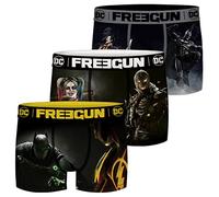 FREEGUN DC Comics Calzoncillos tipo bóxer para hombre, pack de 3, Batman Superman Liga de la Justicia, estampados de superhéroes, tallas S M L XL XXL, Tamaño: S, Color: mezcla de estampados 1