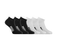 FREEGUN Fg/1/Tcx6/Frgn Calcetines, Blanco/Negro, 43-46 (Pack de 6) para Hombre