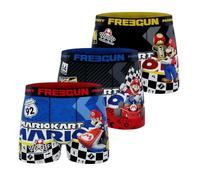 FREEGUN Fgsmk/1/Bm/Pk3 Ropa Interior de Hombres, Azul/Negro/Rojo, S (Pack de 3)