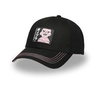 FREEGUN Gorra para hombre Dragon Ball Z, Gorra de béisbol Buu, Original Anime Manga, negro / rosa, Talla única