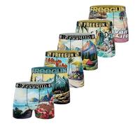 FREEGUN Lote de 6 calzoncillos de microfibra para hombre, Pack Premium97, S