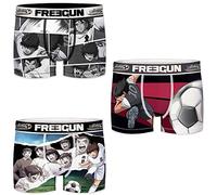 FREEGUN M - Set de 3 Calzoncillos bóxer Oliver y Benji - Capitan Tsubasa para Hombre Microfibra