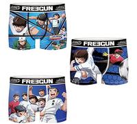 FREEGUN M-Set de 3 Calzoncillos bóxer Oliver y Benji-rivales y Equipo para Hombre Microfibra, Multicolor