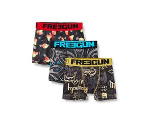 FREEGUN Pack Sorpresa Calzoncillos Niño Sin arrugas, Modelo aleatorio, Stretch, Ligero y Malla aireada (Lote de 3)