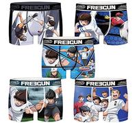 FREEGUN S - Set de 5 Calzoncillos bóxer Oliver y Benji - Equipo e Individuales para Hombre Microfibra