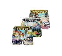 FREEGUN Summer Vibes Calzoncillos bóxer para Hombre, Transpirables y ultrasuaves (Juego de 3), Talla XL