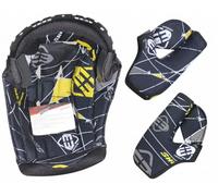 Freegun XP-4 Revestimiento interior y almohadillas de las mejillas, negro-blanco, tamaño XL para Hombres