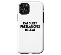 Freelancer Divertido - Comer Dormir Freelancing Repetir Carcasa para iPhone 11 Pro