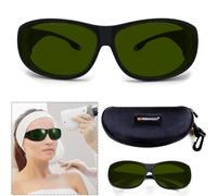 FREEMASCOT Gafas de seguridad profesionales con láser IPL de 190 nm-2000 nm para protección UV, depilación láser, belleza y cosmetología, protección ocular (marco estilo 4)