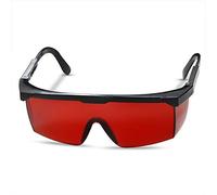 FreeMascot OD 4+ 190nm-550 nm Gafas de seguridad láser de longitud de onda para 405 nm, 445 nm, 450nm, 520nm, tratamiento láser, gafas de protección de ojos (rojo)