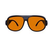 FREEMASCOT OD 6+ 190 nm-490 nm de longitud de onda luz UV/anti luz azul bloqueo gafas de seguridad para 405 nm, 445 nm, 450 nm, 473 nm luz láser (estilo 1B)