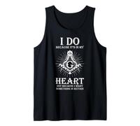 Freemason Heart Quote Brotherhood Valora el diseño de la masonería Camiseta sin Mangas