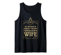 Freemason Wife Cita Masónica Esposa Orgullo Masonería Diseño Camiseta sin Mangas
