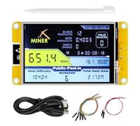 Freenove Bitcoin Miner Solo Lottery Miner, ESP32 CYD 3.5" Touch Display 320x480 Pixel TN Screen ST7796 Driver, Dual-Core 32-bit 240 MHz Microcontroller WiFi+BT Programmable, Code Tutorial