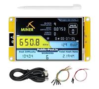 Freenove Bitcoin Miner Solo Lottery Miner, ESP32 CYD 4.0" Touch Display 320x480 Pixel TN Screen ST7796 Driver, Dual-Core 32-bit 240 MHz Microcontroller WiFi+BT Programmable, Code Tutorial