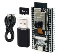 Freenove ESP32 CAM Dev Board Kit, Microcontrolador de Doble Núcleo de 32 bits de 240 MHz, Cámara a Bordo WiFi+BT, Código Python C, Ejemplo de Proyectos Tutorial