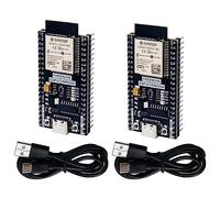 Freenove ESP32 Dev Board Kit (Pack de 2), Desarrollo de Microcontrolador de 32 bits de 240 MHz de Doble Núcleo, WiFi+BT a Bordo, Código Python C, Ejemplo de Proyectos Tutorial