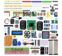 Freenove Kit de Arranque Completo para Raspberry Pi 5 4 B 3 B + 400 Zero 2 W, Tutorial de 1170 páginas, Python C Java Scratch Processing Code, 386 Artículos, 164 Proyectos (Raspberry Pi No Incluido)