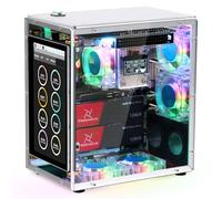 Freenove Raspberry Pi 5 Case Kit Pro, Dual M.2 NVMe SSD Slots, 5 PWM ARGB Fans Light Sync, CPU Tower Cooler, 4.3" Touchscreen, Stereo Speakers, 3.5 mm Audio (SSD Not Included)