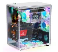 Freenove Raspberry Pi 5 PC Case Kit, M.2 NVMe SSD Slot, 5 PWM ARGB Fans Light Sync, CPU Tower Cooler, 0.96" OLED Screen, Stereo Speakers, 3.5 mm Audio (SSD Not Included)