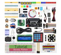 Freenove Ultimate Starter Kit for BBC Micro:bit (Not Included, Works with V1 & V2), 316-Page Detailed Tutorial, 224 Items, 44 Projects, Blocks and Python Code