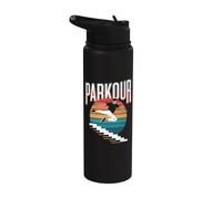 Freerunning Parkour Retro Stainless Steel Insulated Water Bottle