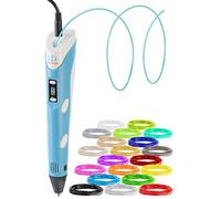 FreeSculpt 3D Pen - Bolígrafo para impresora 3D, alimentación USB, incluye 20 filamentos PLA (bolígrafo 3D infantil, bolígrafo de impresión, bolígrafo)