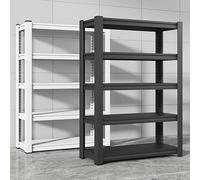 Freestanding Metal Kitchen Shelves Nizer with 5 tercios for Home and Office Use Heavy Duty Storage Rack in Black (60 x 50 x 150 cm)
