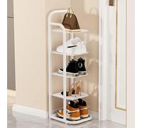 Freestanding Metal Shoe Rack,Space-Saving Entryway or Hallway and Closet Organizer (67cm/26.4in)