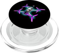 Freestyle FPV Racing Drone Pilot Acro Quadcopter Púrpura PopSockets PopGrip para MagSafe