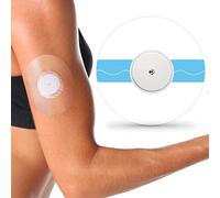 Freestyle Libre 2 Plus - Paquete de 60 cubiertas de sensor impermeables sin látex e hipoalergénicas Lingo CGM para monitor, parches adhesivos transparentes Libre 1/2/3, 15 días de estancia