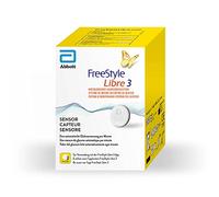 FreeStyle Libre 3 - Sensor de diabetes y medidor de glucosa en sangre (1 unidad), color blanco