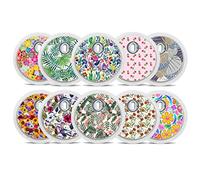 FreeStyle Libre 3 sensores adhesivos - Juego de 10 "Flowers" - Pegatinas para sensores | Diasticker®