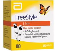Freestyle Lite Tiras Reactivas Glucemia 100 Unidades - Medición De Glucosa