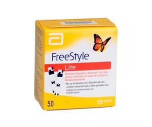 Freestyle Lite Tiras Reactivas Glucemia 50 Unidades - Medición De Glucosa