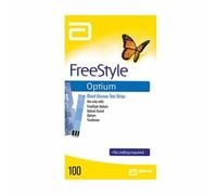 Freestyle Optium Tiras Reactivas 100 Unidades - Medición De Niveles De Glucosa