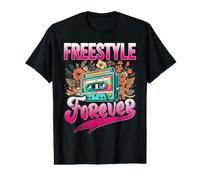 Freestyles Forever Retro 80s Cassette Old School Boombox Camiseta gráfica económica