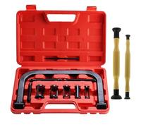 FreeTec 12pzs Compresor Muelles Valvula, 16-30mm Compresor Válvula Esmerilado Válvulas, Abrazadera C Macizo Compresor de Resorte de Válvula Desmontador de Válvulas Motor para Moto Coche
