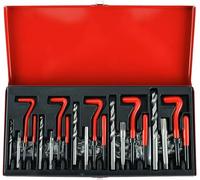 FreeTec 131 Piezas Kits de Reparación de Roscas, M5/6/8/10/12 Herramientas Interior Para Reparación de Roscas Para Automóvil