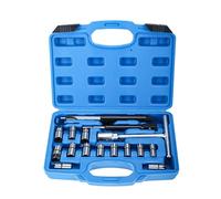 FreeTec 17 Piezas Escariador de Asiento de Inyectores Diesel, Escariador para Inyectores, Set de Herramientas para Inyectores Diesel