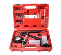 FreeTec 21PC Probador de Bomba de Vacío de Mano, Kit de Purga de Frenos con Medidor de Vacío, Adaptador y Estuche, para Vehículos Automotrices, Camiones y Motocicletas