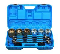 FreeTec 26 piezas extractor de rodamientos de rueda Juego de herramientas Silentlager Extractor de cubo de rueda Silentlager herramienta para el desmontaje e instalación de casquillos, rodamientos y