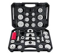 FreeTec 35 Piezas Kit de Herramientas para Pinza de Freno de Disco, Herramienta Resistente para comprimir y retraer pistones de Pinza de Freno para el reemplazo de Pastillas de Freno