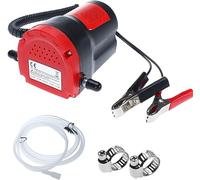 FreeTec Bomba de extracción de aceite, 12 V, 60 W, bomba de aceite, bomba de combustible, para cambio de aceite, aceite combustible (rojo)