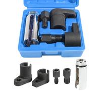 FreeTec Juego de 5 piezas de sondas lambda de 22 mm y juego de reparación de roscas, sondas lambda de 1/2" 3/8"