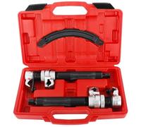 FreeTec Juego de tensores de muelle de 3 piezas | Herramienta profesional para muelles de vehículos | Tuning y rebajado | Tensor para amortiguadores | Carga de 1,2T (1200kg) (Rojo)