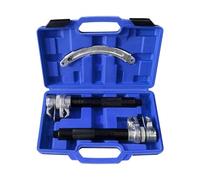 FreeTec Juego de tensores de muelle de 3 piezas | Herramienta profesional para muelles de vehículos | Tuning y rebajado | Tensor para amortiguadores | Carga de 1,2T (1200kg) (Azul)