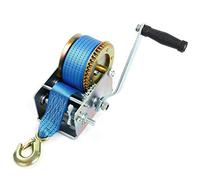 FreeTec Torno de Correa de manivela,10M Mano Cabestrante 1130 kg (2500 LBS)